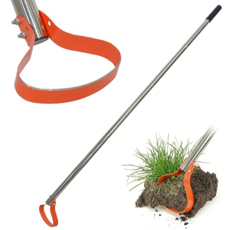 Gardening Tools Sharp - 63-Zoll Unkrautentferner-Werkzeug - Steigbügelhacke Gartenwerkzeug mit