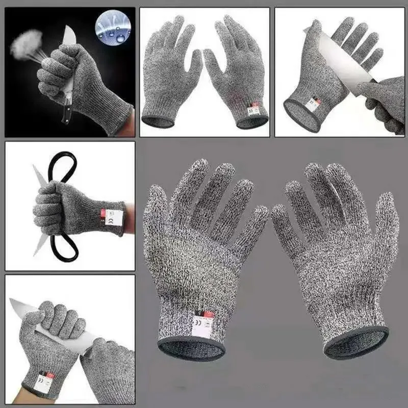 Gardening Tools Gloves - HPPE-Anti-Schnitt-Handschuhe der Stufe 5, Küche, Garten,