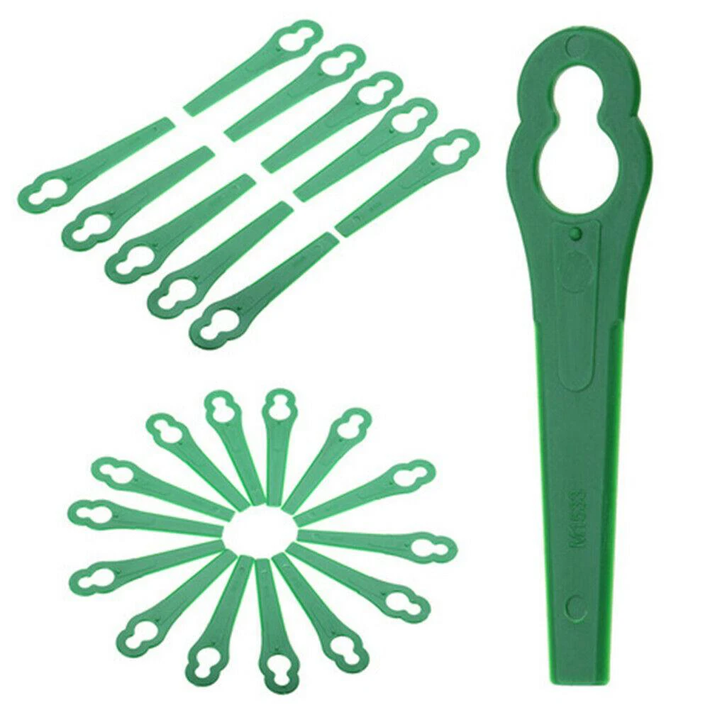 Gardening Tools High Quality - Hochwertige, brandneue, praktische Kunststoffklingen für Rasentrimmer,
