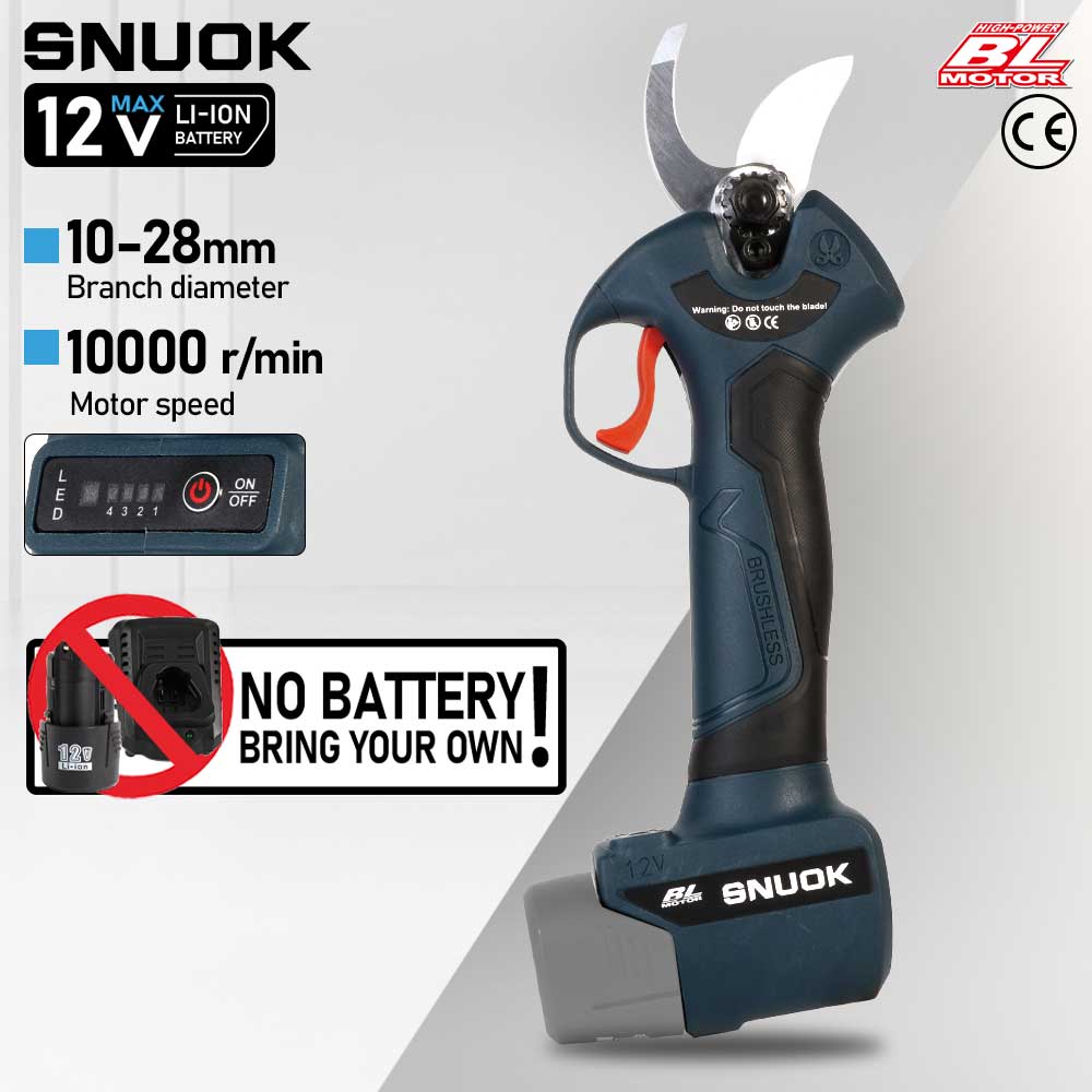 Gardening Tool Diy - SNUOK 12V Bürstenlose Elektrische Gartenschere DIY