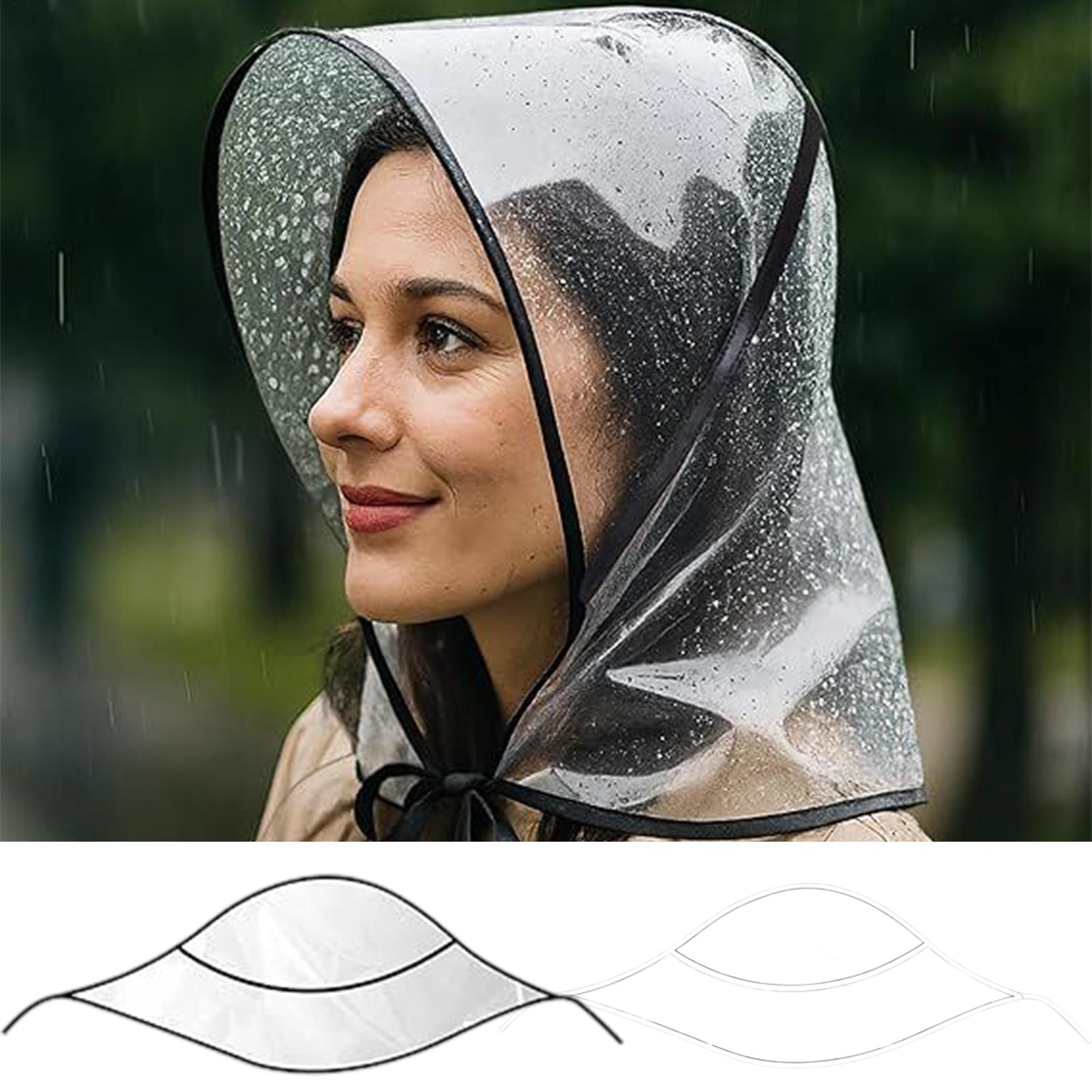 Gardening Tools Store - Transparenter Wiederverwendbarer Wasserdichter Regenhut mit Breiter
