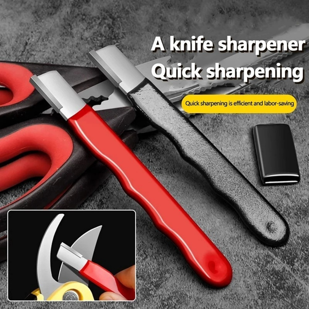 Gardening Tools Vegetables - Professioneller Metall-Messerschärfer, Scherenschärfer, Hand-Schleifstein für alle